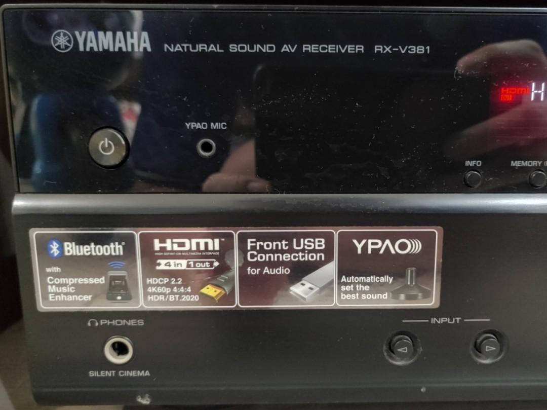 Yamaha RX-V381 for sale, Hobbies & Toys, Music & Media, Music