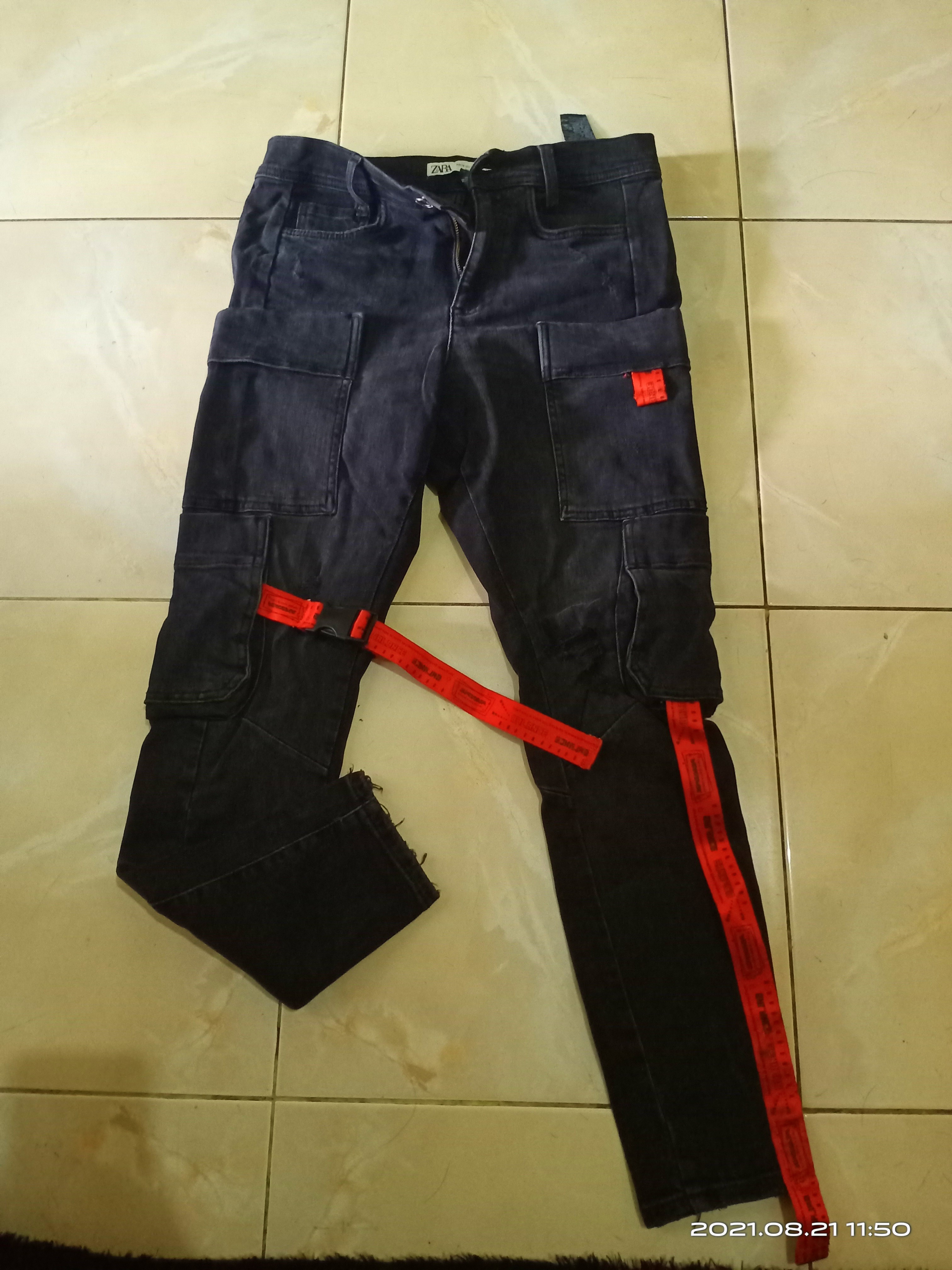 Zara man denim cargo, Fesyen Pria 