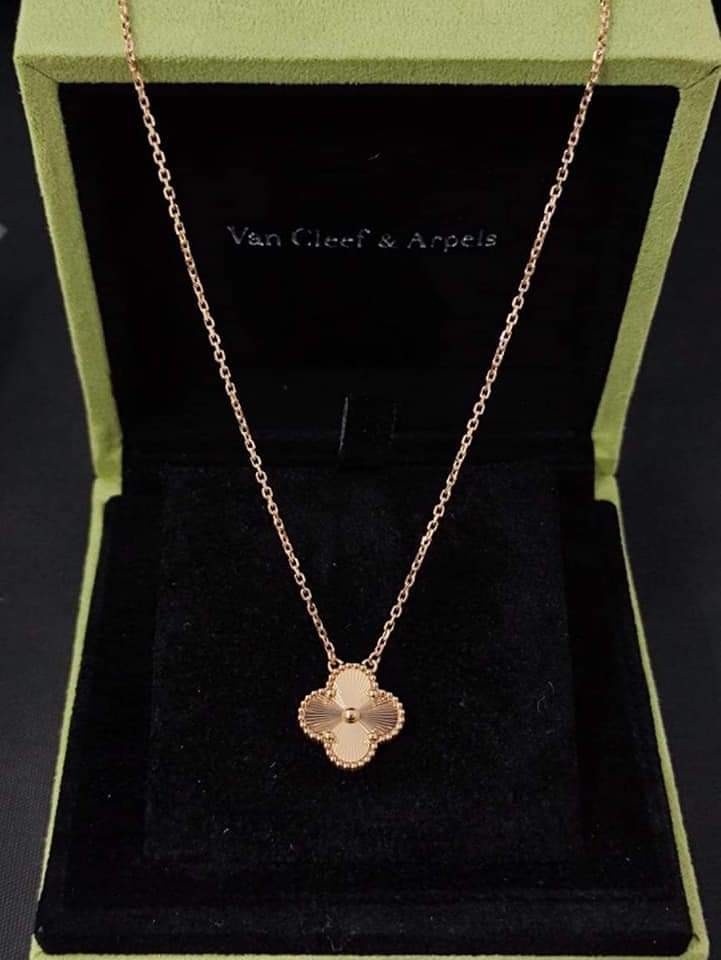 Vca rose gold necklace sale
