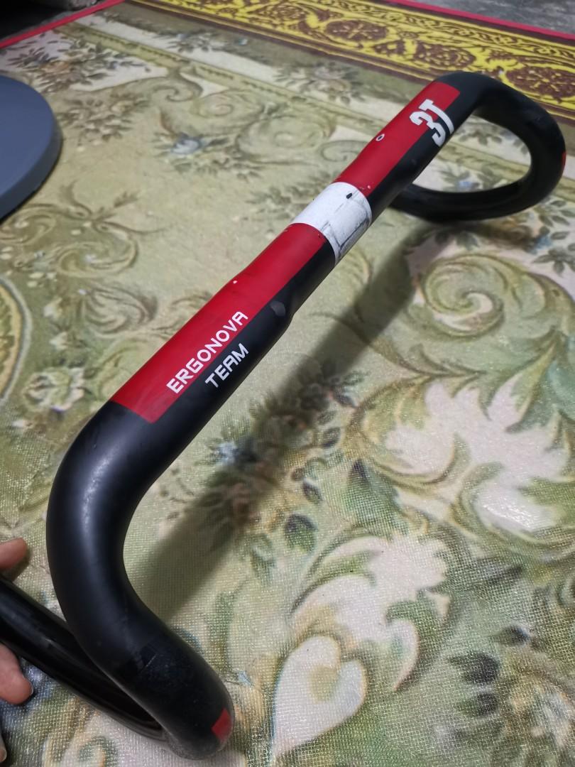 3T Ergonova Team Carbon Handlebar, Sports Equipment, Bicycles  Parts,  Bicycles on Carousell