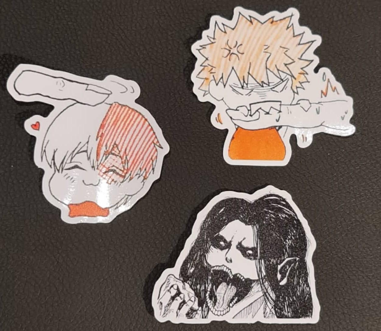 drawn anime stickers hobbies toys stationery craft art prints on carousell