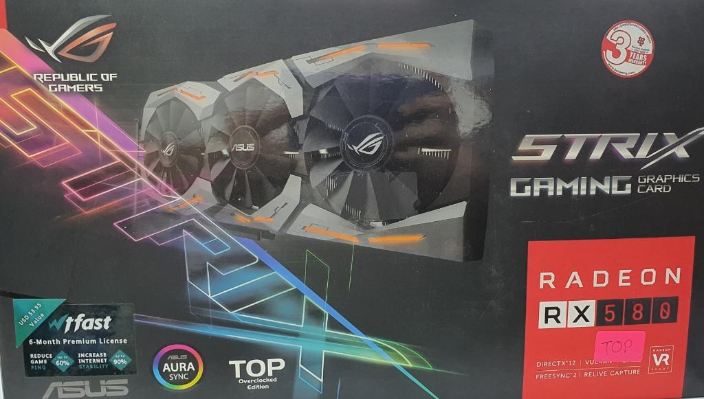 Asus rog strix gaming rx580 t8g clearance