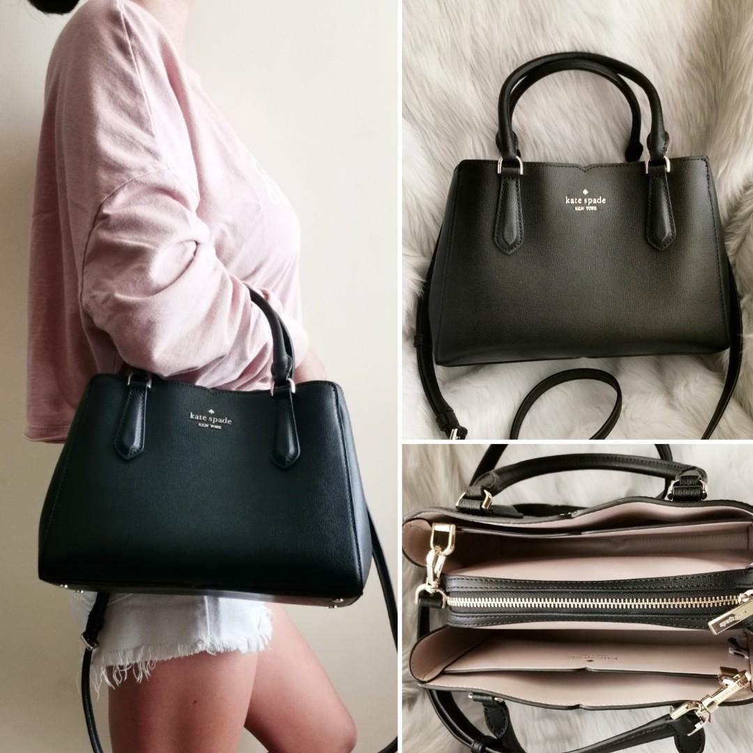Tippy Small Triple Compartment Satchel Black 2024 fogelcapital