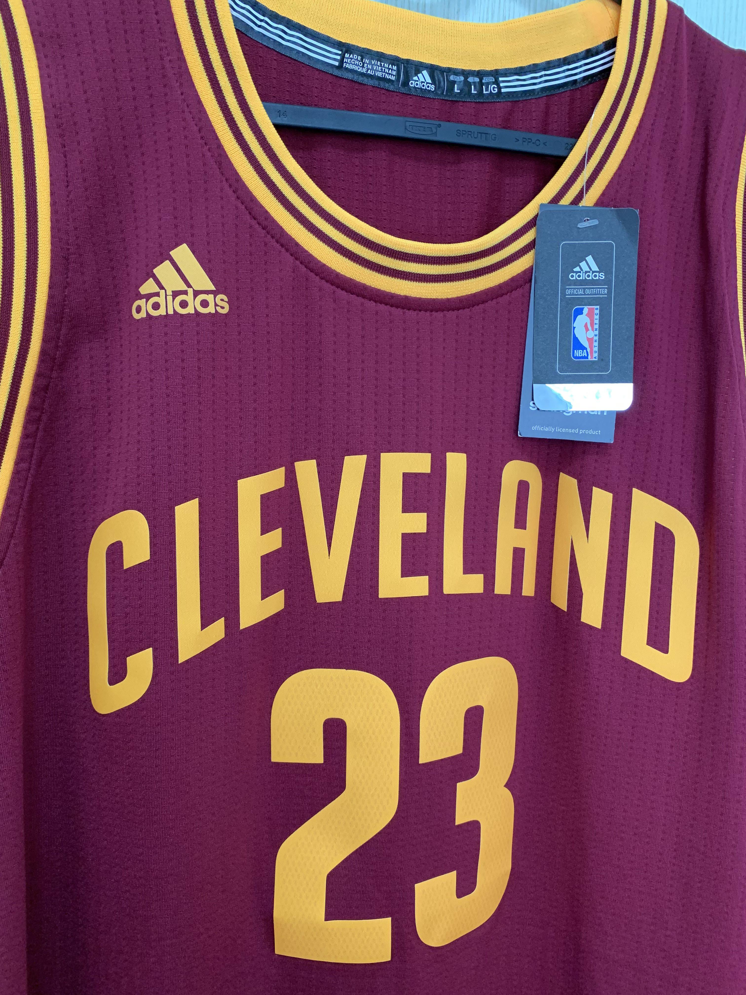 Cleveland Cavaliers Lebron #23 Yellow Adidas Jersey - Brand New with Tags