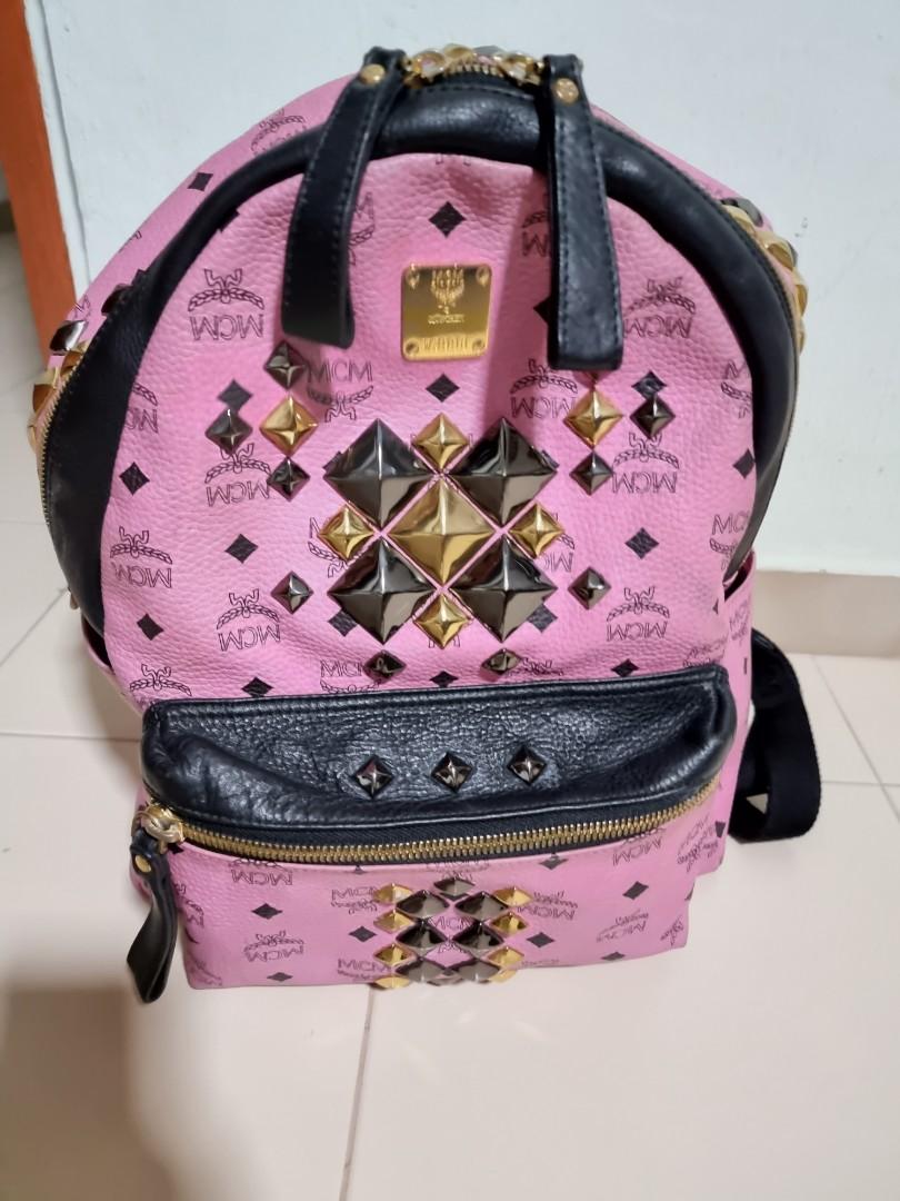 Mcm travel bag pink outlet