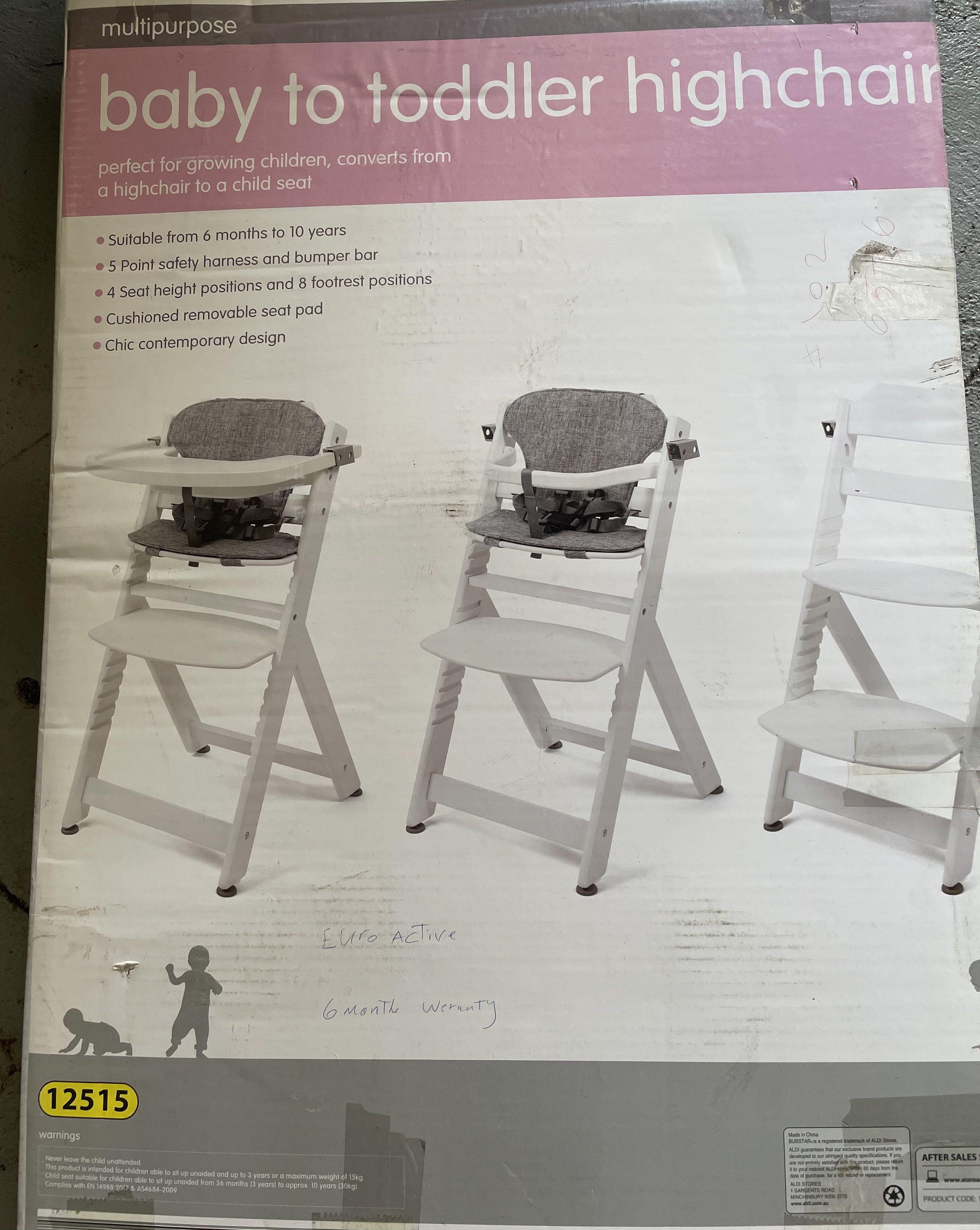 Baby to Toddler Highchair Babies Kids Nursing Feeding Baby