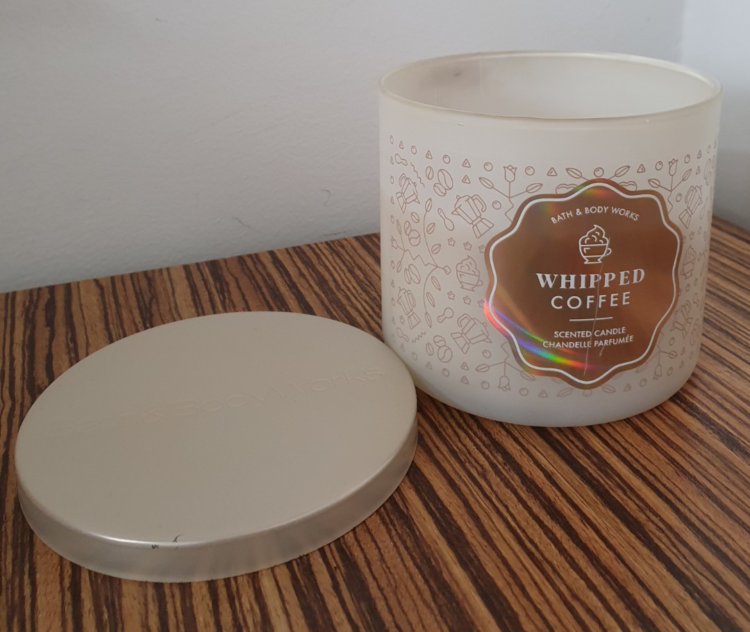BATH & BODY WORKS WHIPPED COFFEE SCENTED 3-WICK CANDLE 14.5 OZ NEW 