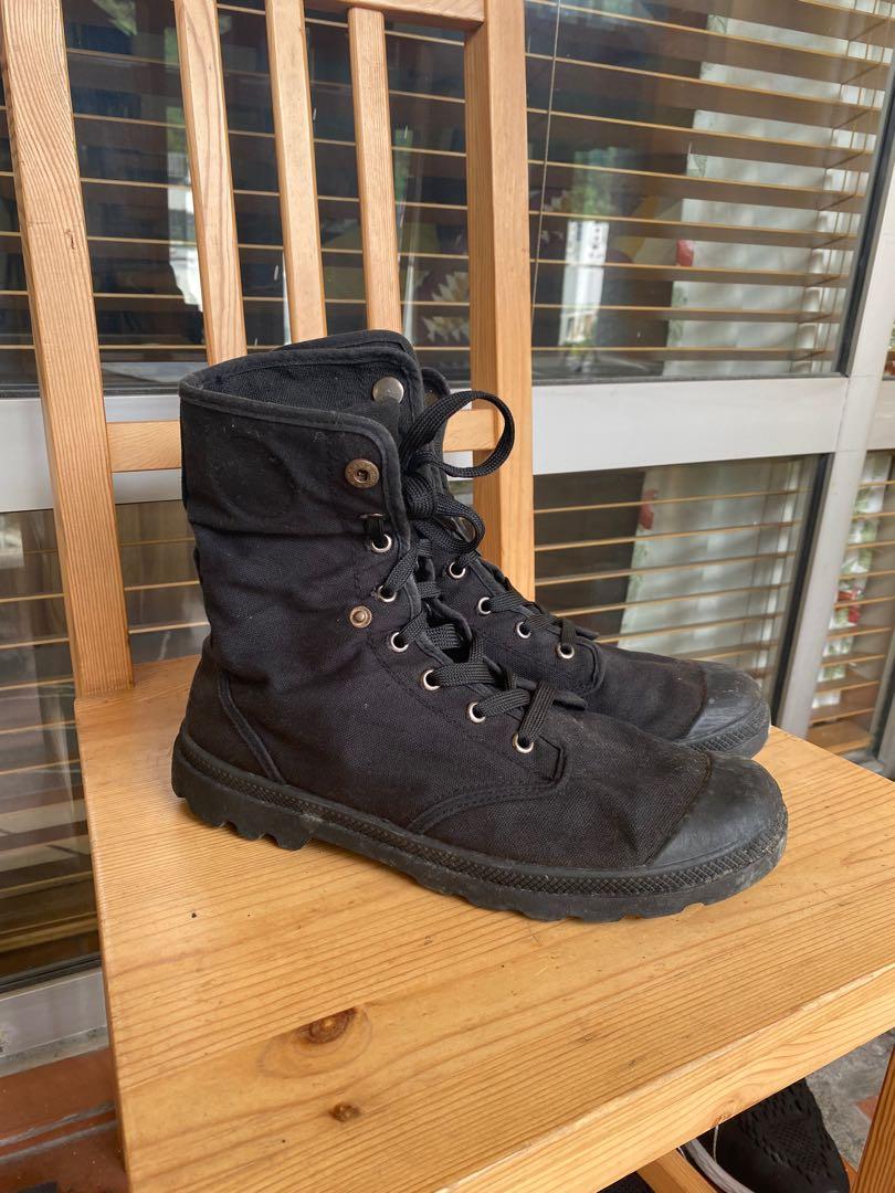 Black High top sneaker boots, Men's Fashion, Footwear, Sneakers on Carousell