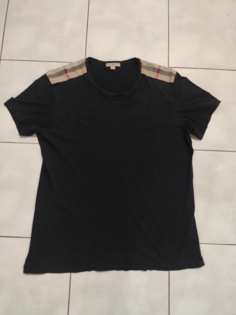 Burberry shoulder patch tee mens 2025