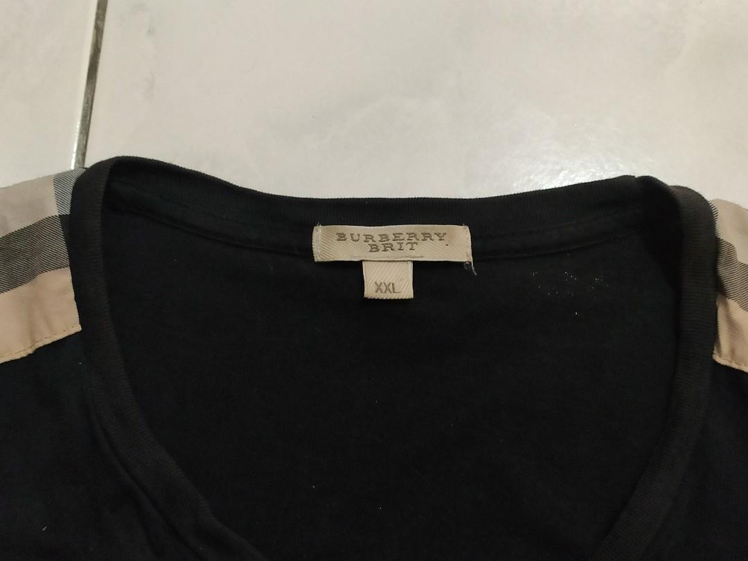 Burberry shoulder patch tee cheap mens