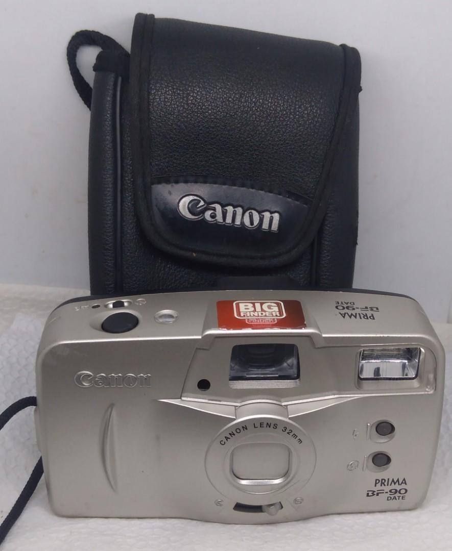 Canon PRIMA Big finder camera (Category: Cameras) located in Las Pinas. Submitted by film101 (Listing ID 1108860409, Image 1). Description: Canon Prima BF90 With leather canon pouch Known as "BIG FINDER " Its a simple compact film camera * Date version *FLASH indicator pops up InVF *Good if you wear eye glasses As advantages *You can suppressed Flash *Finder was clear and BiG *AA battery x2 pcs Condition of camera Shutter working Auto advance wor