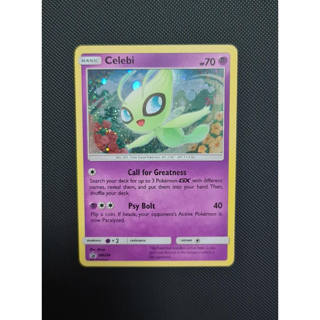 Celebi SM224 Holo (Pokemon Black Star Promo), Hobbies & Toys, Toys & Games  on Carousell