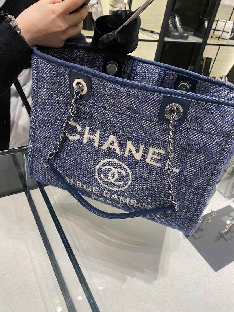 Chanel 21B- deauville Shopping tote(M), 名牌, 手袋及銀包- Carousell