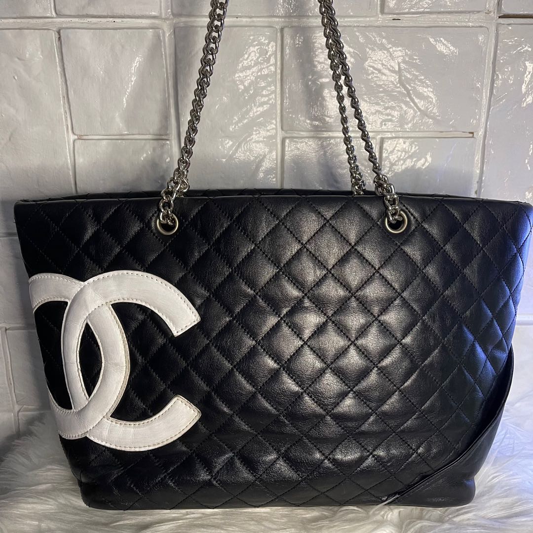 Chanel Vintage Cambon Tote Bag, Luxury, Bags & Wallets on Carousell