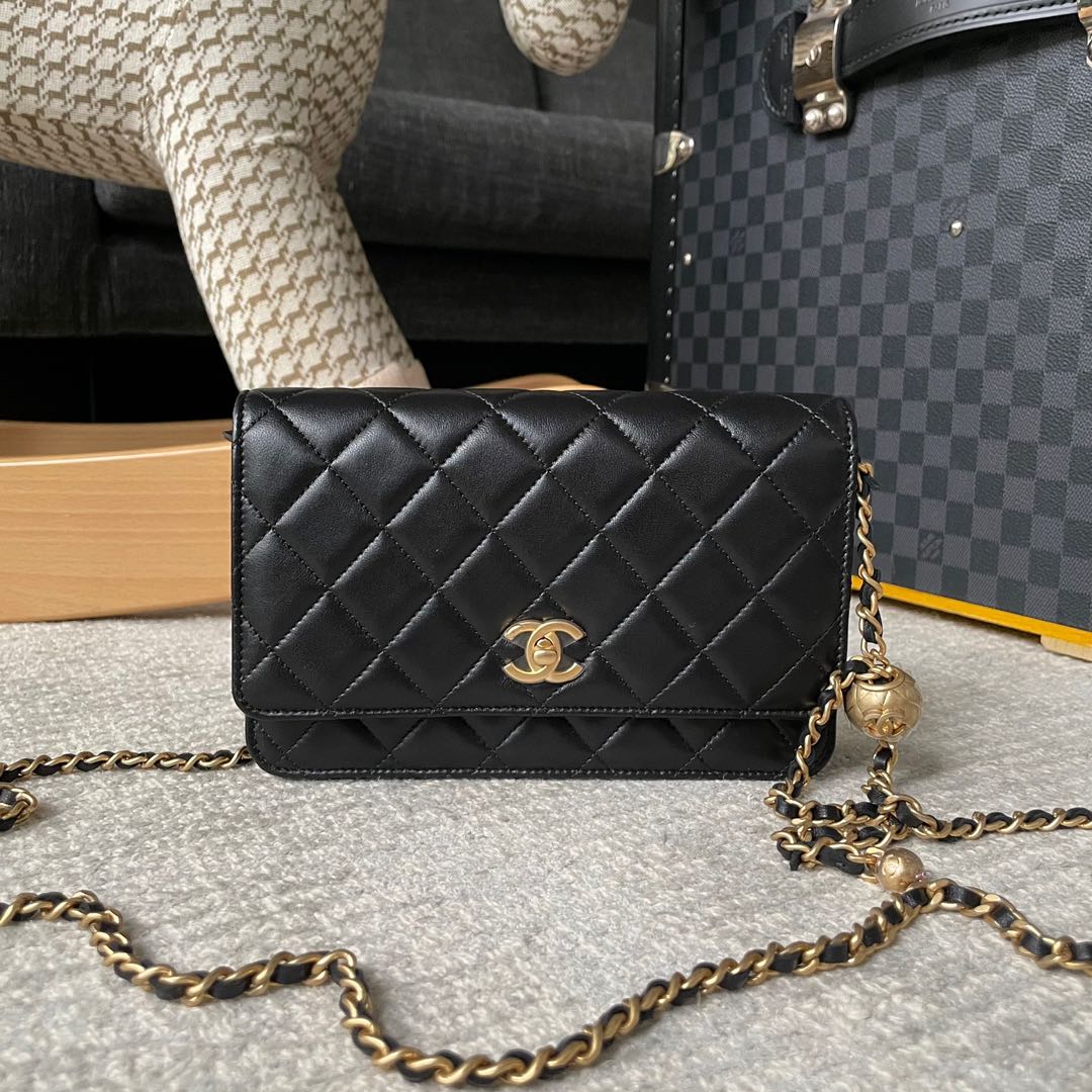 Chanel Wallet On Chain Pearl Crush, Luxury, Bags & Wallets on