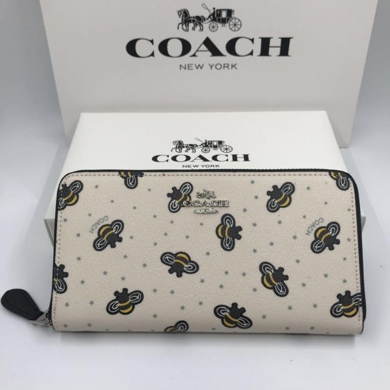 COACH Woman Purse Wallet Bee ?? Signature Special Design Limited Edition  Collection Long wallet Zip, Women's Fashion, Bags & Wallets, Purses &  Pouches on Carousell