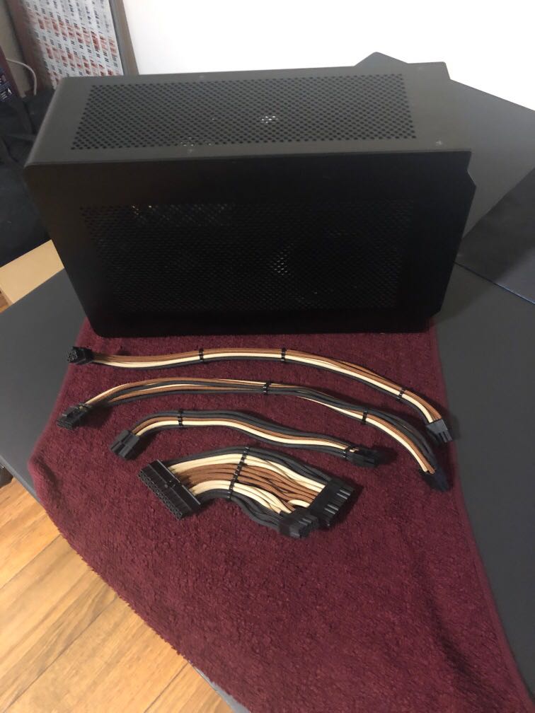 DAN A4 SFX v3 with custom sleeve cables, Computers & Tech, Parts ...