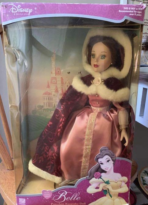 Disney belle hot sale porcelain doll
