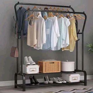 Double Clothes Hanging Rack