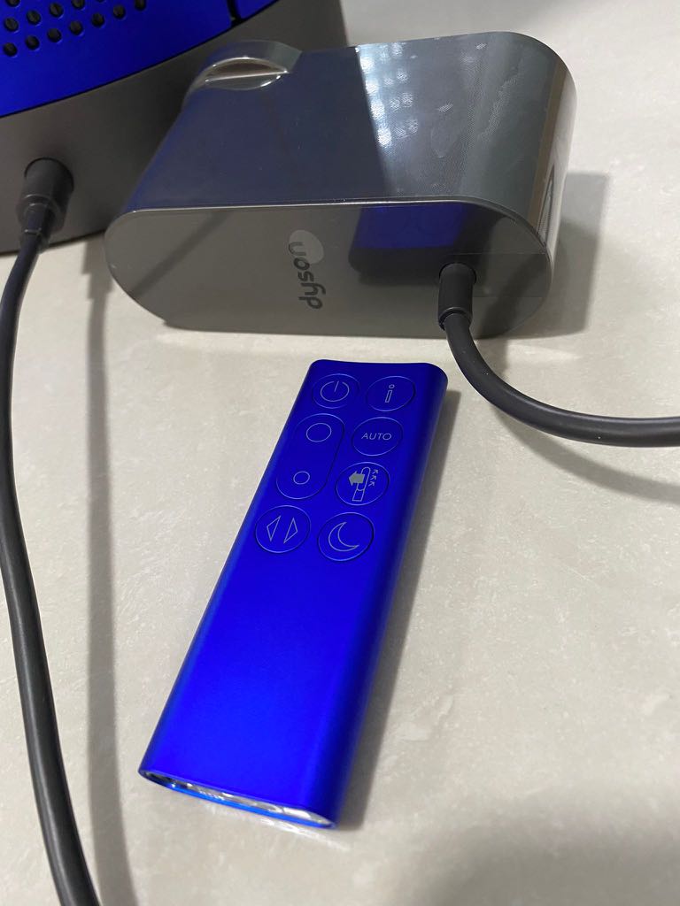 Dyson Pure Cool TP04 HEPA Air Purifier and Tower Fan, Blue/Silver,  Furniture  Home Living, Lighting  Fans, Fans on Carousell