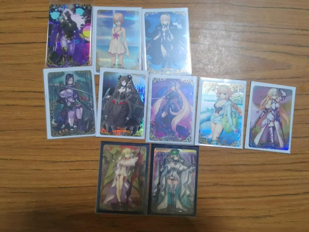 Fate grand order /FGO Wafer Cards sleeves will not be included, Hobbies &  Toys, Memorabilia & Collectibles, Fan Merchandise on Carousell