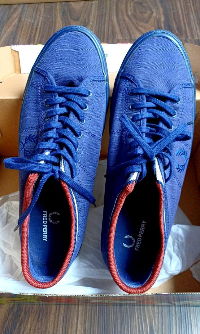 Fred perry blue shoes store