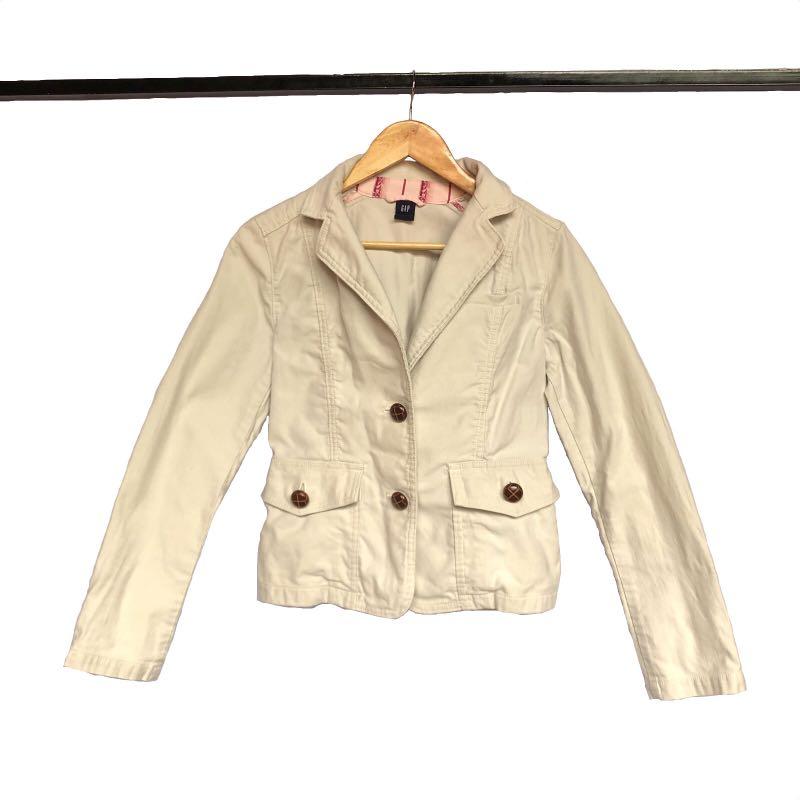 gap white blazer