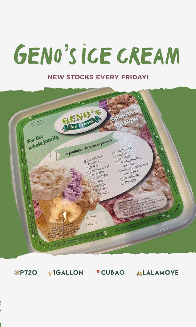 Geno’s ice cream, Food & Drinks, Local Eats on Carousell