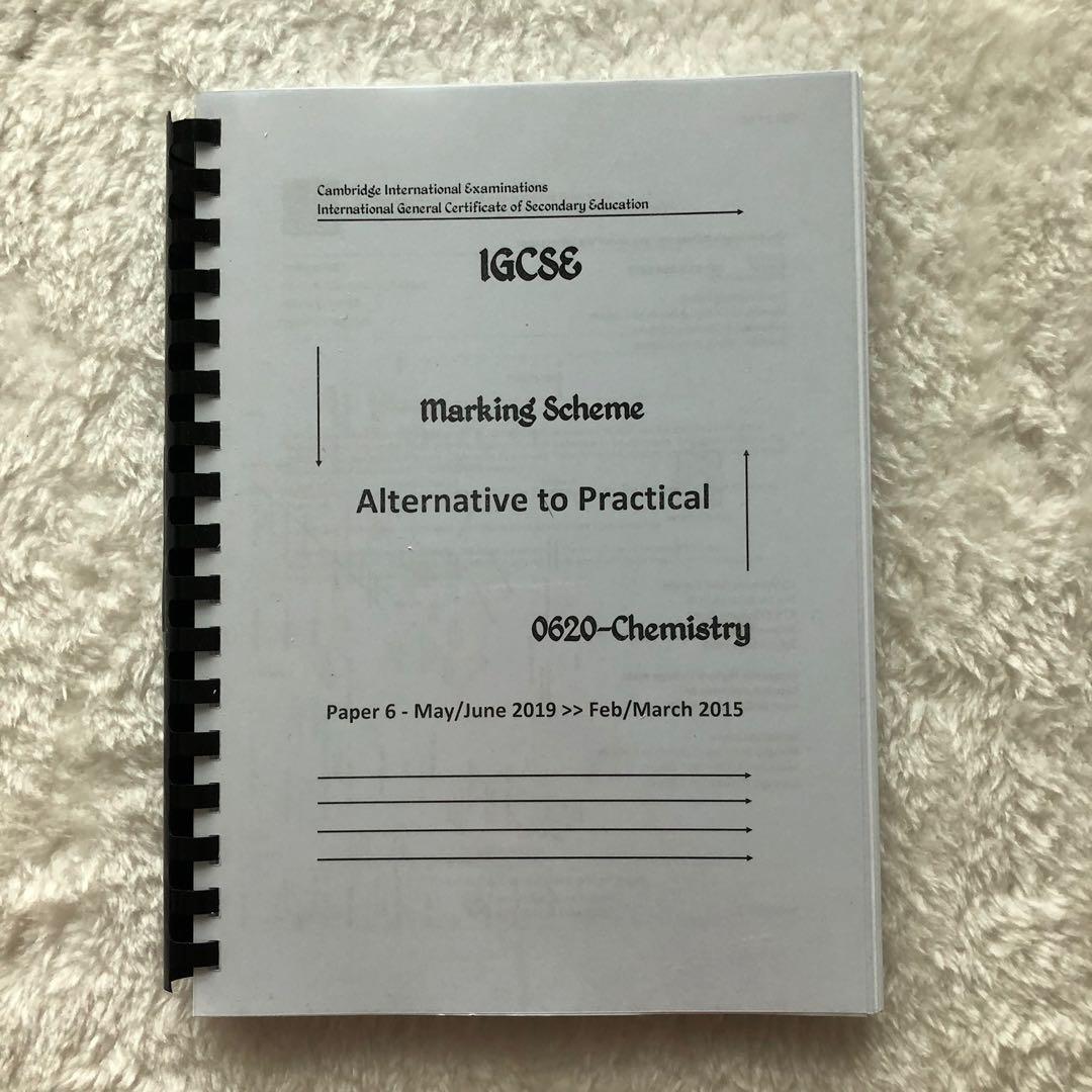 igcse chemistry paper 6