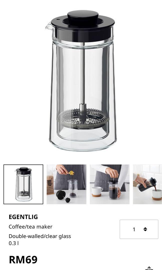 Ikea French Press Furniture Home Living Kitchenware Tableware Coffee Tea Tableware on Carousell