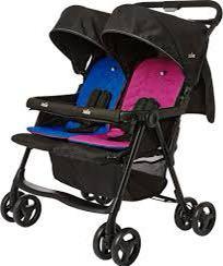 joie double buggy black