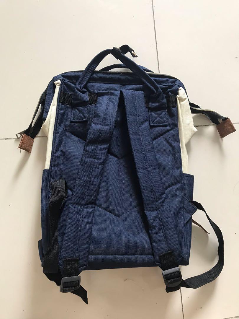 Karakter Manila Backpack (Category: Backpacks) located in Quezon City. Submitted by regiena_siy (Listing ID 1108833355, Image 2). Description: Blue and white backpack (similar to Anello). Barely used..