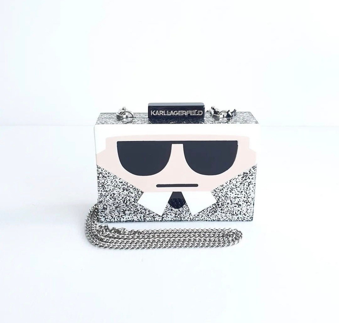 karl lagerfeld box clutch