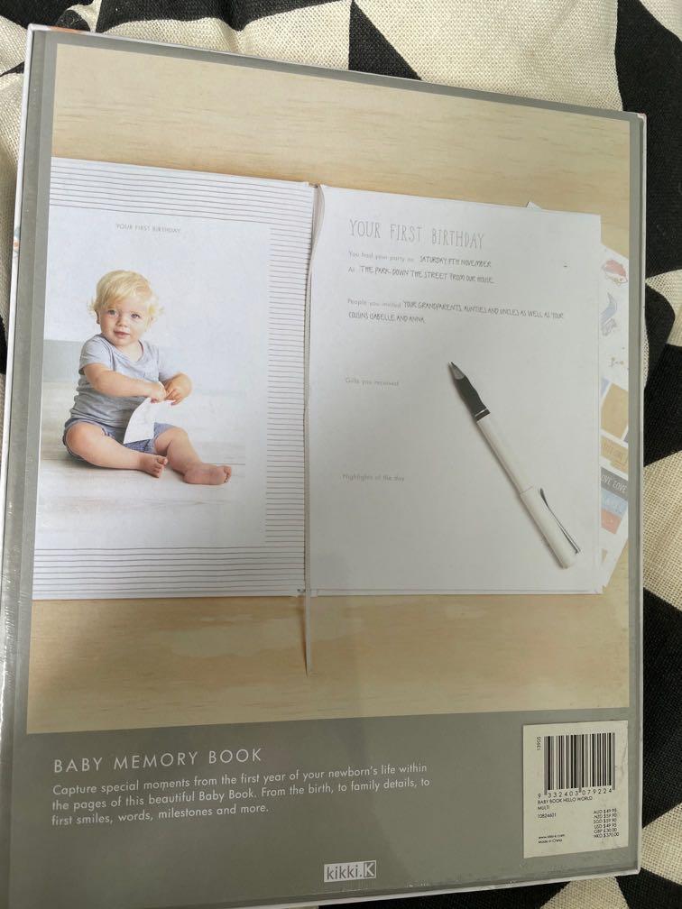 Kikki.k Baby Memory Book, Hobbies & Toys, Stationery & Craft, Other