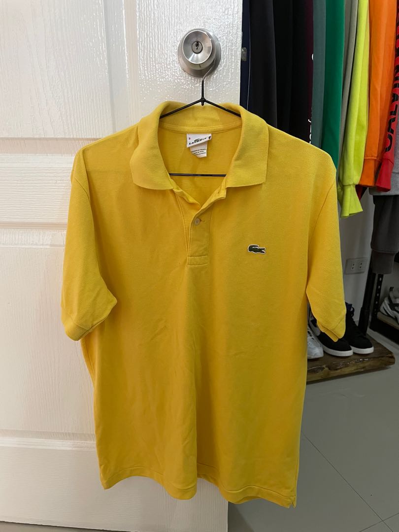 Lacoste Yellow Polo Shirt, Men's Fashion, Tops u0026 Sets, Tshirts u0026 Polo Shirts  on Carousell