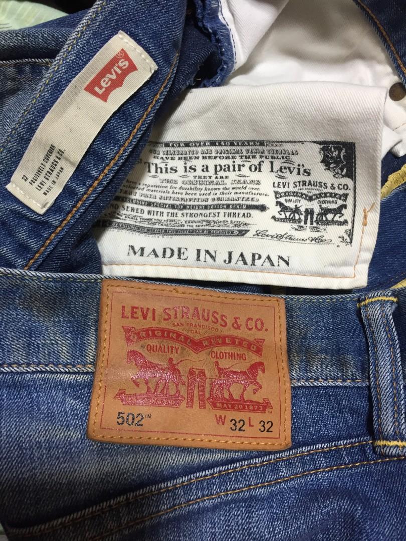 LEVI'S 502 MADE IN JAPAN PANTS, Men's Fashion, Bottoms, Jeans on Carousell