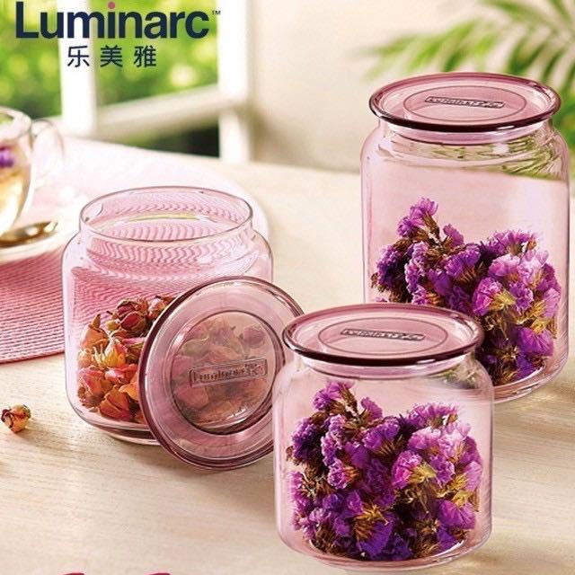 Lina S Balang Kaca Luminarc 6pcs 0 75l 750ml Glass Jar Original Dari Perancis Ice Blue Pink Balang Kuih Raya Rondo Kitchen Appliances On Carousell