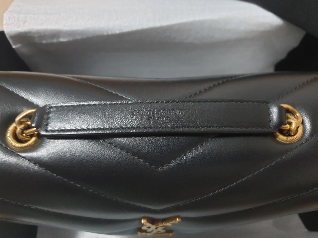 Saint Laurent Small Monogram Matelasse LouLou Bag - Grey Crossbody Bags,  Handbags - SNT286261