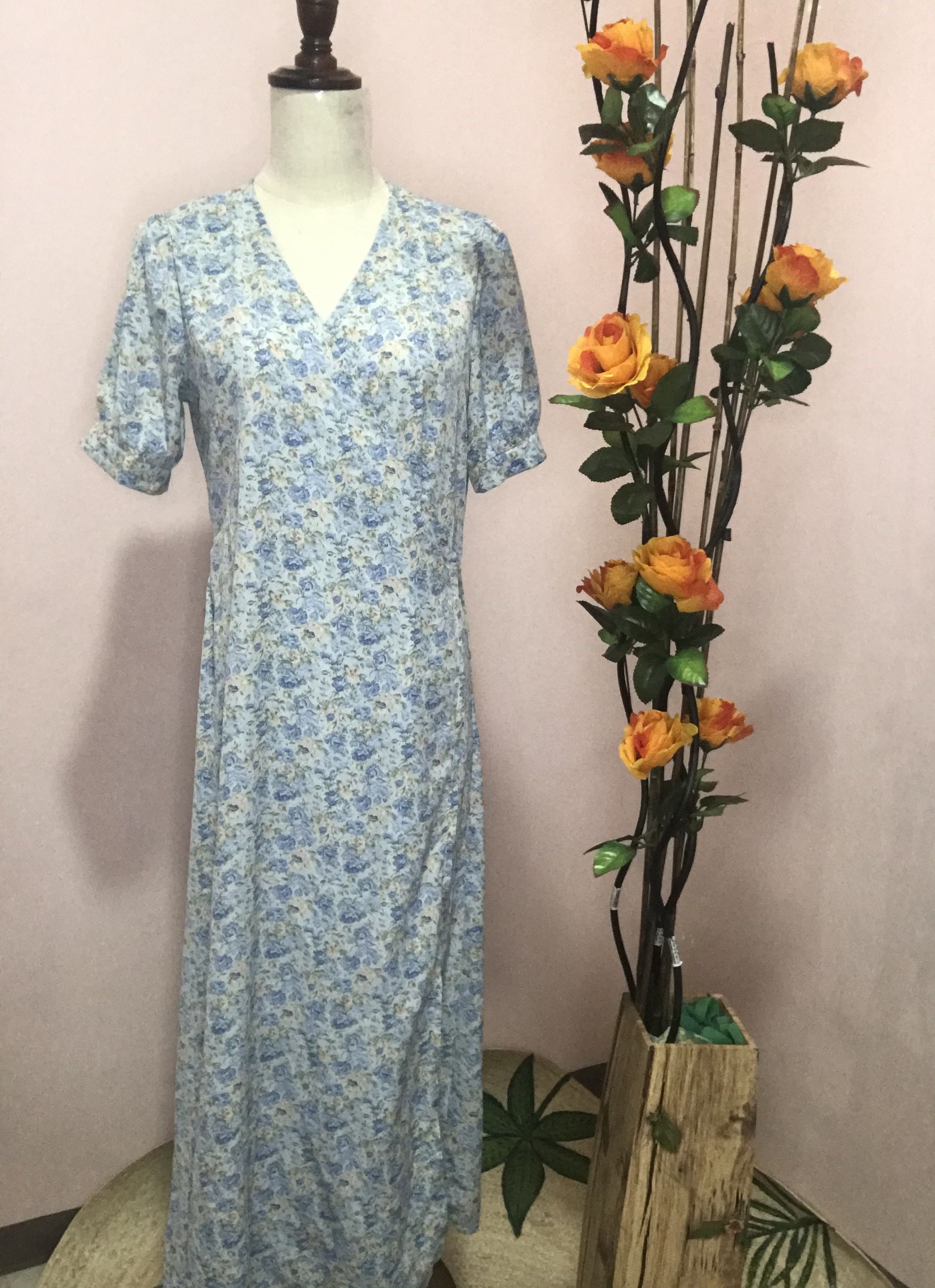 Maxi Wrap Up Dress, Women's Fashion, Dresses & Sets, Dresses on Carousell