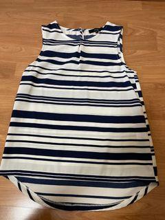 MDS Striped Sleeveless Top (Free Postage)