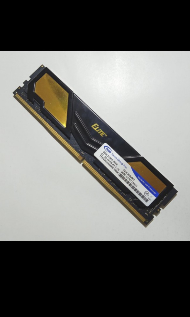 Memory Team Elite Plus DDR4 8Gb PC 2666 Pendingin TPD48G2666HC19BK