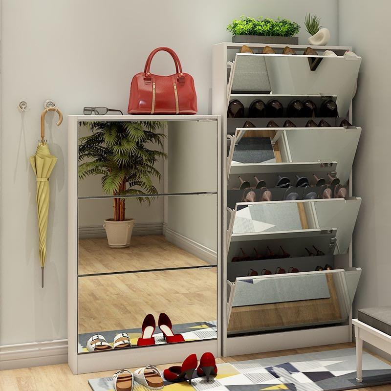 MIRROR SHOE CABINET 5 TIER Furniture Home Living Furniture