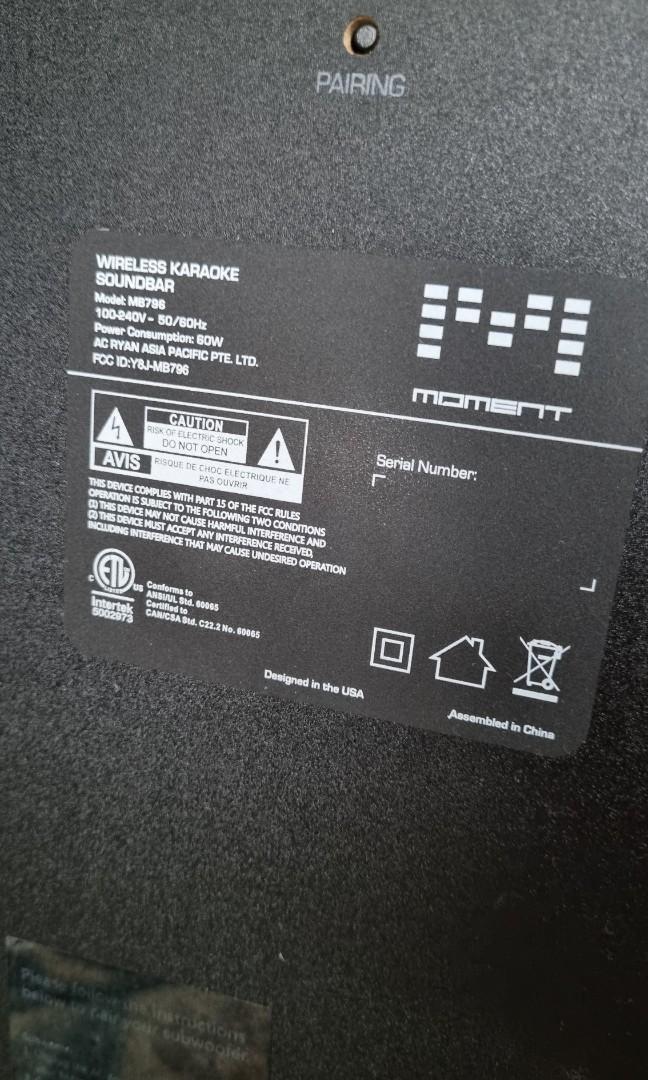 Moment Karaoke Soundbar, Audio, Soundbars, Speakers & Amplifiers on