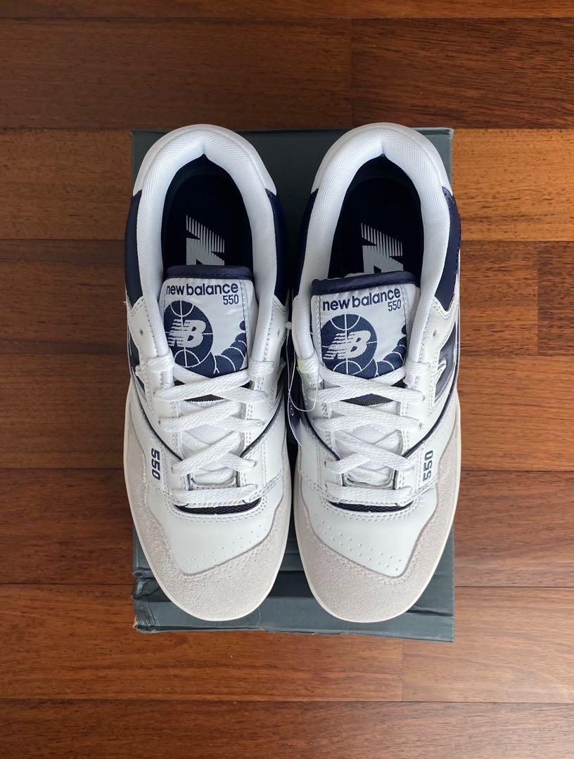 NEW BALANCE 550 Navy Men s Fashion Footwear Sneakers on Carousell