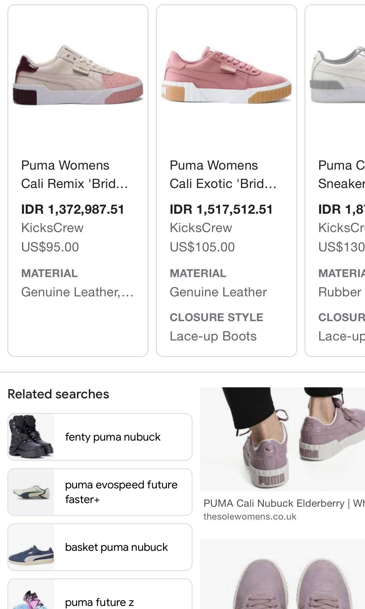 lila puma sneaker