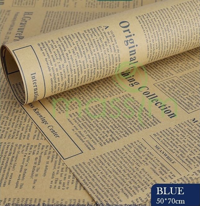 Newspaper store wrapping paper