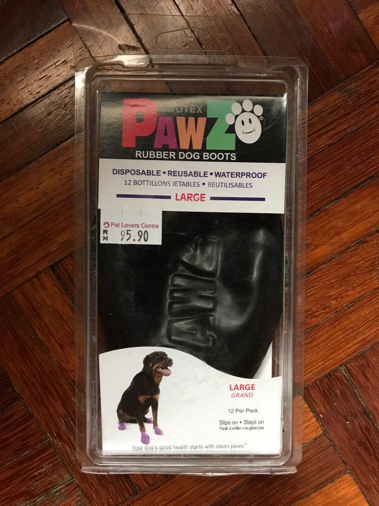 9.9Off PAWZ Rubber dog boots, Pet Supplies, Pet Accessories on 