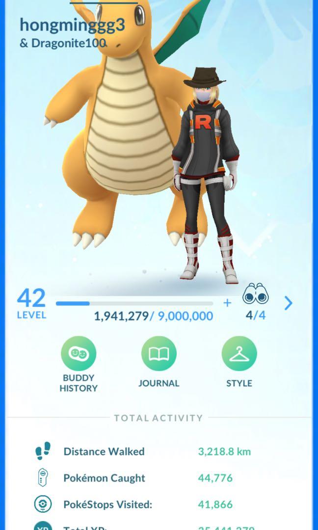 Pokemon Go Account Level 42 2 1million Stardust Video Gaming Gaming Accessories Game Gift Cards Accounts On Carousell