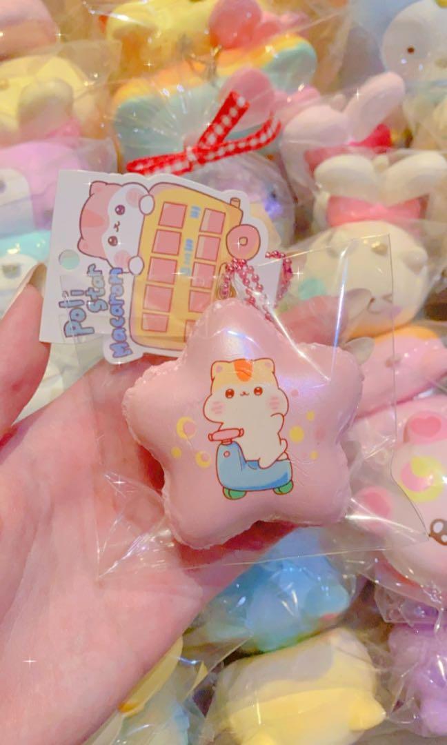 Poli Hamster Star Macaron Squishy