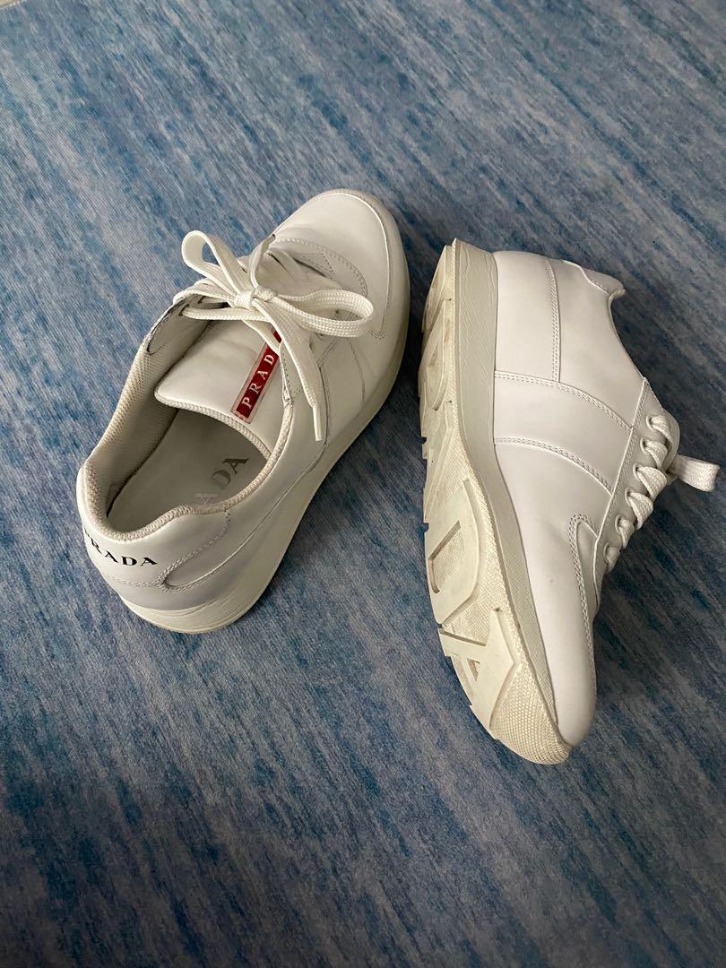 White prada runners cheap